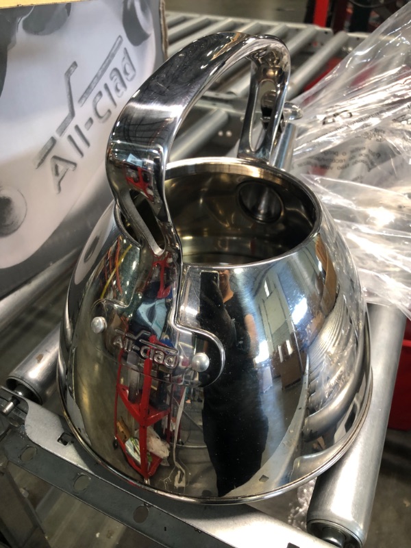 Photo 1 of All-Clad Specialty Stainless Steel Tea Kettle 2 Quart Induction Pots and Pans, Cookware