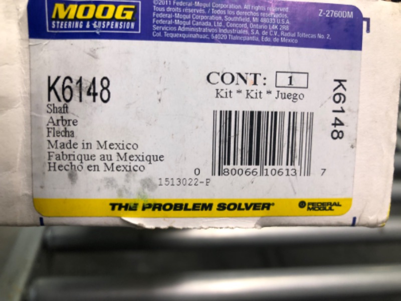 Photo 3 of Moog K6148 Control Arm Shaft Kit