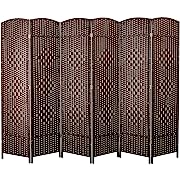 Photo 1 of 
Cocosica Weave Fiber Room Divider, Natural Fiber Folding Privacy Screen with Stainless Steel Hinge & 6 Panel Room Screen Divider Separator for Decorating Bedding, Dining, Study and Sitting RoomCocosica Weave Fiber Room Divider, Natural Fiber Folding Priv