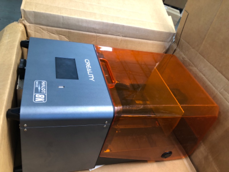 Photo 3 of 
Creality Resin 3D Printer Halot-Mage, 8K Resolution 10.3" Monochrome LCD UV Photocuring Resin Printer with High-Precision Integral Light Fast Print Dual Z-axis Rails Larger Print Size 8.97x5.03x9.05inCreality Resin 3D Printer Halot-Mage, 8K Resolution 10