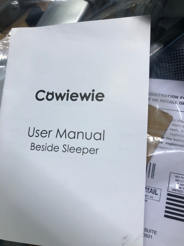 Photo 2 of Cowiewie Bedside Bassinet for Baby with Bed Mattress and Storage Bassinet Bedside Sleeper for Mom's Convenience on Up-and-Down Stairs?Black? Joan Black