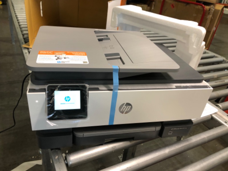 Photo 1 of HP OfficeJet Pro 8025e Wireless Color All-in-One Printer with bonus 6 free months Instant Ink with HP+ (1K7K3A), Gray