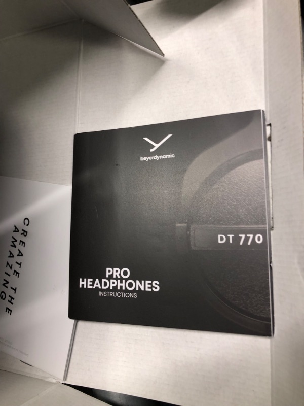 Photo 4 of unable to testbeyerdynamic DT 770 PRO Over-Ear Studio Monitor Headphones - Open-Back Stereo Construction, Wired (80 Ohm, Black (Limited Edition))