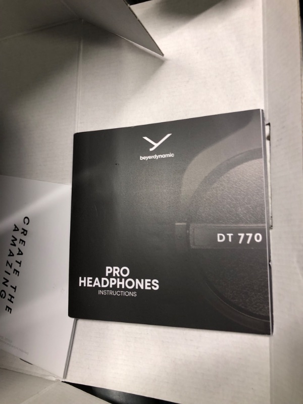 Photo 1 of unable to testbeyerdynamic DT 770 PRO Over-Ear Studio Monitor Headphones - Open-Back Stereo Construction, Wired (80 Ohm, Black (Limited Edition))