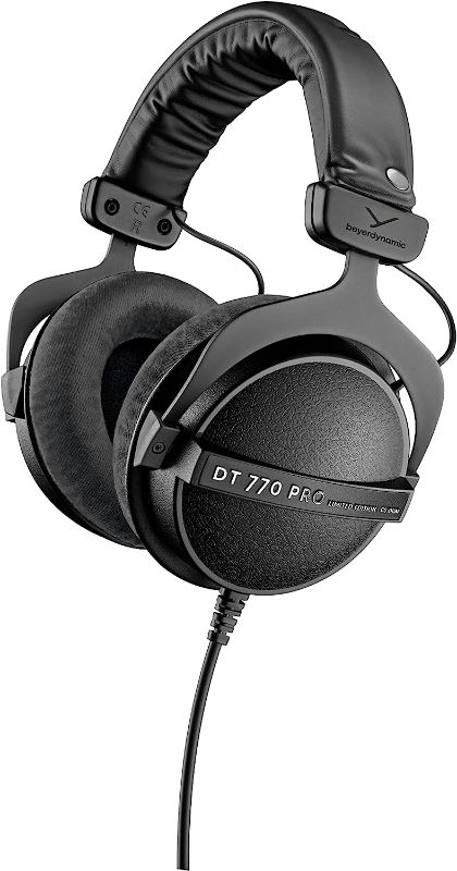 Photo 1 of unable to testbeyerdynamic DT 770 PRO Over-Ear Studio Monitor Headphones - Open-Back Stereo Construction, Wired (80 Ohm, Black (Limited Edition))
