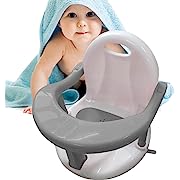 Photo 1 of Baby Bathtub Seat | Non-Slip Infants Baby Bath Chair for Bathtub | Baby Shower Chairs with Backrest Support an…