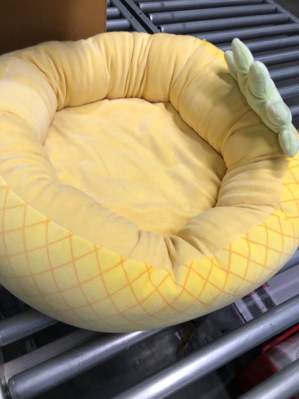 Photo 3 of  20-Inch Maui Pineapple Pet Bed - Small Ultrasoft Official Squishmallows Plush Pet Bed
