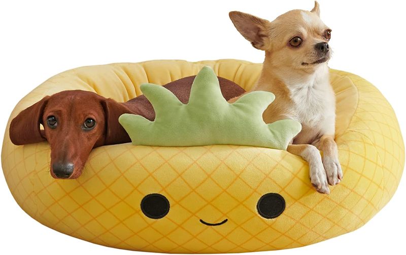 Photo 1 of  20-Inch Maui Pineapple Pet Bed - Small Ultrasoft Official Squishmallows Plush Pet Bed
