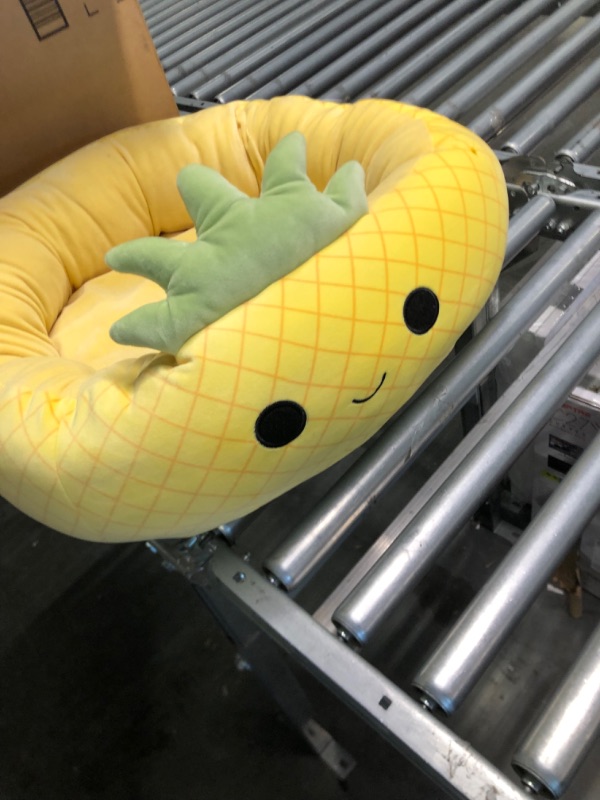 Photo 4 of  20-Inch Maui Pineapple Pet Bed - Small Ultrasoft Official Squishmallows Plush Pet Bed
