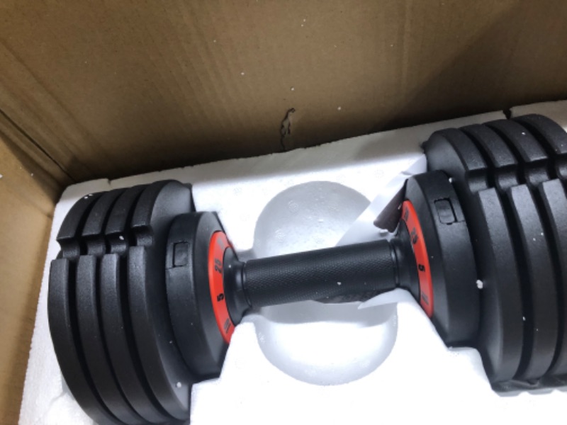 Photo 3 of Adjustable Dumbbells 25/55LB Single Dumbbell Weights, 5 in 1 Free Weights Dumbbell with Anti-Slip Metal Handle, Suitable for Home Gym Exercise Equipment
