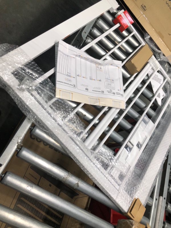 Photo 1 of Safety 1st Easy Install 28" High Walk Thru Gate, Fits Between 29" and 38" 38x28 Inch (Pack of 1) Original Size White