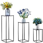 Photo 1 of 
Inweder Black Plant Stand Set of 3 Metal Plant Stand, Tall Flower Stand, Cylinder Pedestal Stands for Parties, Wedding Centerpieces for Tables, Corner Planter Pot Rack for Living Room, Home DecorInweder Black Plant Stand Set of 3 Metal Plant Stand, Tall 