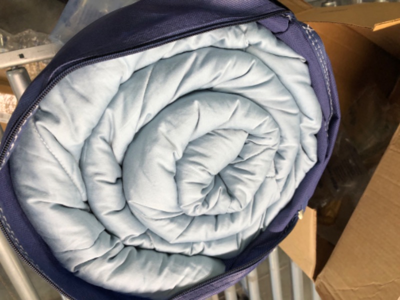 Photo 1 of Leisurely Collection Upgraded Premium Bed Quilt All Season 100% Cotton Quilted Comforter - Reversible Lightweight Soft Breathable Fluffy with Corner Ties - Machine Washable (Miami Blue, Full/Queen) Miami Blue Full/Queen