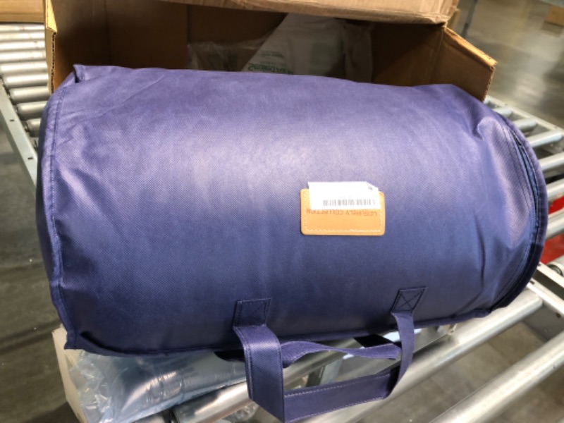 Photo 1 of Leisurely Collection Upgraded Premium Bed Quilt All Season 100% Cotton Quilted Comforter - Reversible Lightweight Soft Breathable Fluffy with Corner Ties - Machine Washable (Miami Blue, Full/Queen) Miami Blue Full/Queen