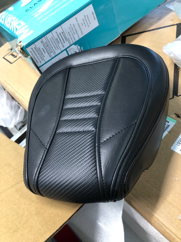 Photo 4 of Bravema Motorcycle Driver Passenger Seat, Low-Profile 2 Up Seat Fit For Harley CVO Road King Road Street E…