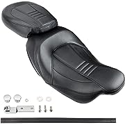 Photo 1 of Bravema Motorcycle Driver Passenger Seat, Low-Profile 2 Up Seat Fit For Harley CVO Road King Road Street E…