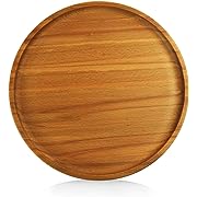 Photo 1 of 19.5 Inch Round Charcuterie Boards Cheese Board - Natural Wooden Serving Tray