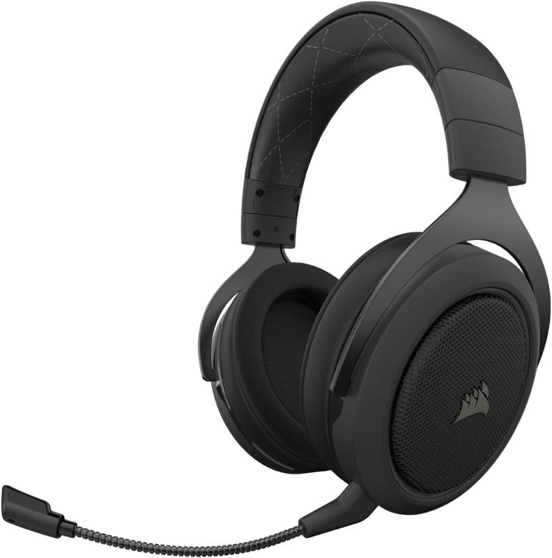 Photo 1 of Corsair HS70 Pro Wireless Gaming Headset - 7.1 Surround Sound Headphones for PC, MacOS, PS5, PS4 - Discord Certified - 50mm Drivers – Carbon