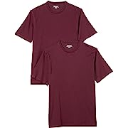 Photo 3 of 
Amazon Essentials Men's Short-Sleeve Crewneck T-Shirt, Pack of 2, Burgundy, LargeAmazon Essentials Men's Short-Sleeve Crewneck T-Shirt, Pack of 2, Burgundy, Large