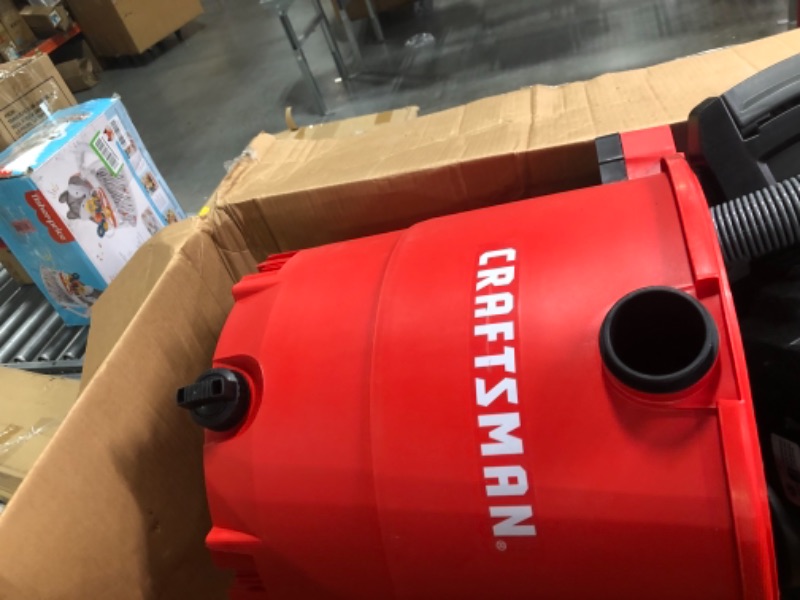 Photo 5 of 
CRAFTSMAN CMXEVBE17590 9 Gallon 4.25 Peak HP Wet/Dry Vac, General Purpose Portable Shop Vacuum with Attachments, RedCRAFTSMAN CMXEVBE17590 9 Gallon 4.25 Peak HP Wet/Dry Vac, General Purpose Portable Shop Vacuum wit…