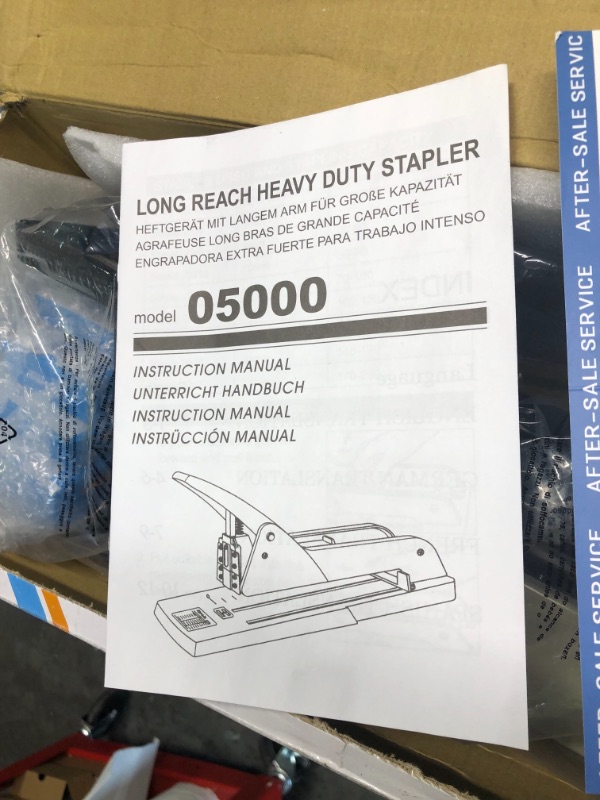Photo 4 of 
Frifreego Long Reach Stapler, Heavy Duty Long Arm Stapler, 200 Sheets Capacity, 4000 Staples Gift, 9.84” Adjustable Stapling Depth Suitable for Booklets & Office Document, Fixable Paper GuideFrifreego Long Reach Stapler, Heavy Duty Long Arm Stapler, 200 