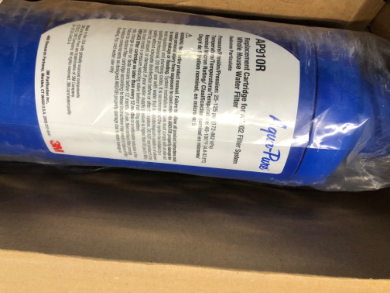 Photo 4 of 3M Aqua-Pure Whole House Sanitary Quick Change Replacement Water Filter Cartridge For AP902