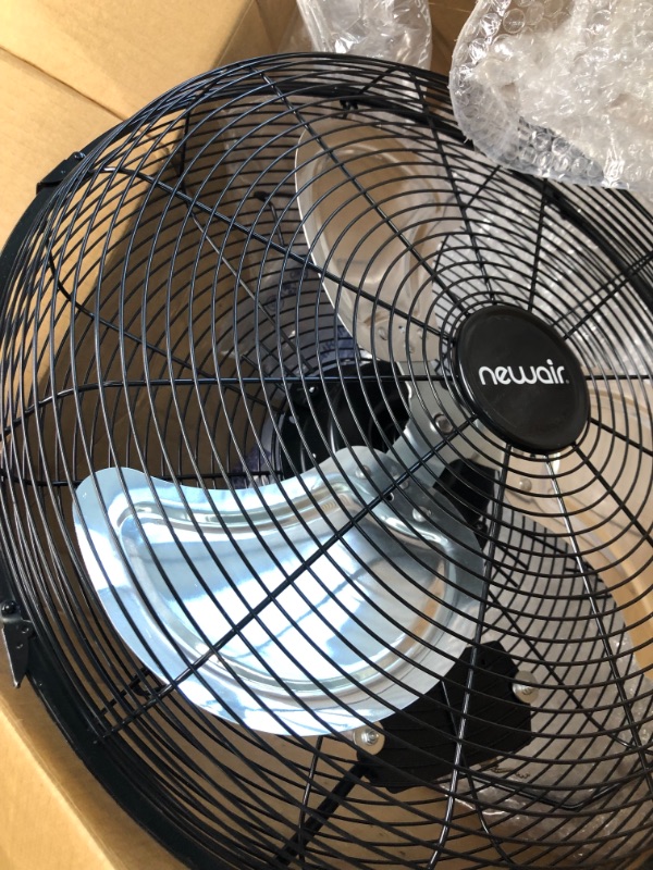 Photo 2 of 
Newair Wall Mounted High Velocity Fan | 18" Air Fan | Quiet High Velocity Blade Fan | 3 Speed Settings Box Fan | Heavy Duty Fan For Industrial Use | Portable Outdoor Shop Fan | Black | WindPro18WNewair Wall Mounted High Velocity Fan | 18" Air Fan | Quiet