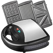 Photo 1 of 
Sandwich Maker, Waffle Maker, Electric Panini Press Grill, 3-in-1 Detachable Non-Stick Plates, Indicator Lights, Cool Touch Handle, Anti-Skid Feet, Easy to Clean & Dishwasher Safe, Compact & PortableSandwich Maker, Waffle Maker, Electric Panini Press Gri