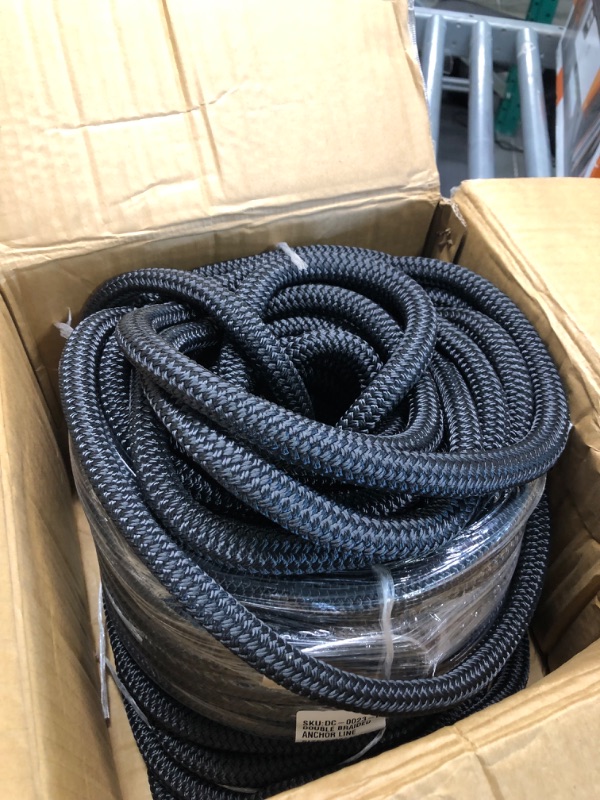 Photo 4 of 
SearQing Double Braid Nylon Anchor Rope 5/8 Inch x 150 Feet with Stainless Steel Thimble-High Strength Anchor Line Safe Workload: 1600LBS;Tensile Strength:9000 LBSSearQing Double Braid Nylon Anchor Rope 5/8 Inch x 150 Feet with Stainless Steel Thimble-Hi