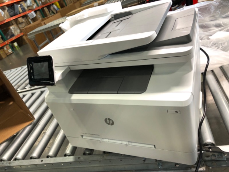 Photo 5 of HP Color LaserJet Pro M283fdw Wireless All-in-One Laser Printer, Remote Mobile Print, Scan & Copy, Duplex Printing, Works with Alexa (7KW75A), White