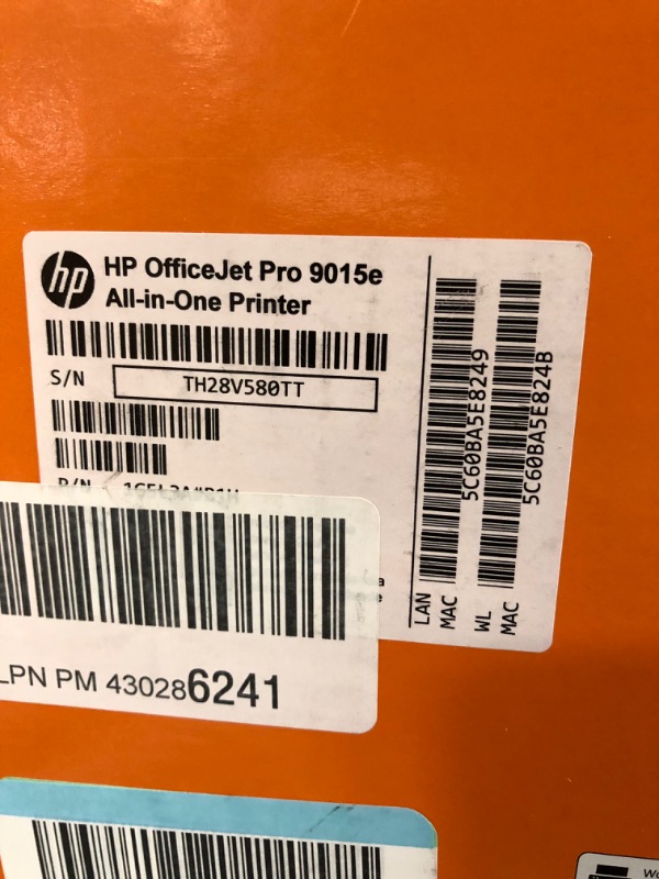 Photo 6 of ***NO INK*** HP OfficeJet Pro 9015e Wireless Color All-in-One Printer with bonus 6 months Instant ink with HP+ (1G5L3A),Gray
