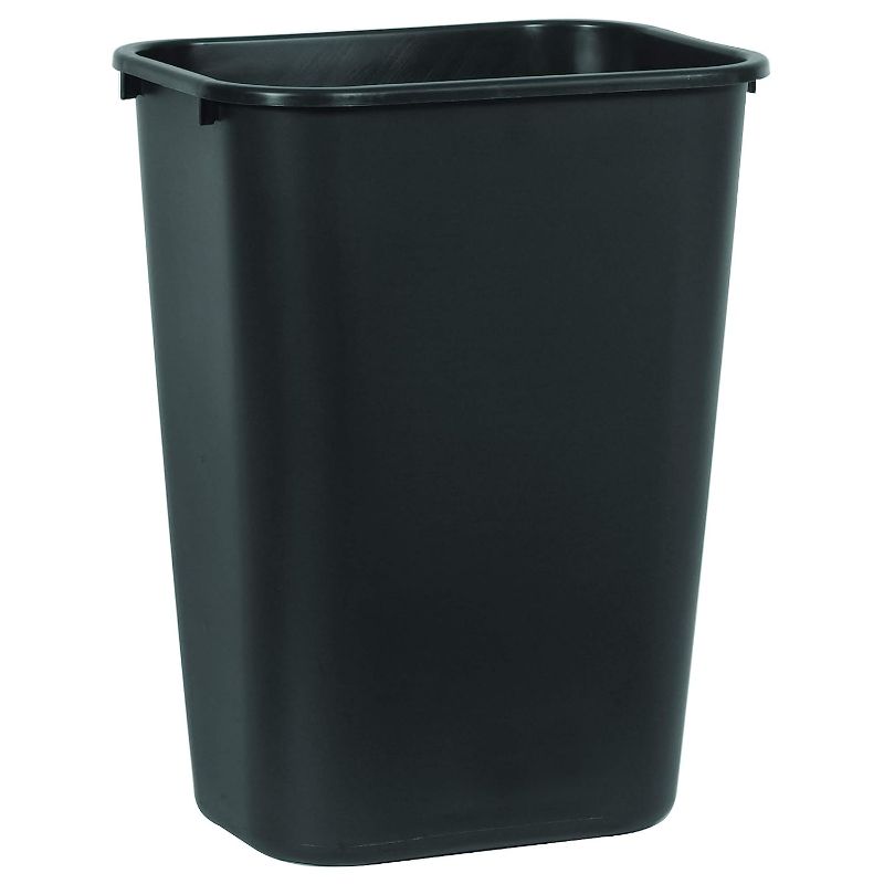 Photo 1 of 
Rubbermaid Commercial Products 41QT/10.25 GAL Wastebasket Trash Container, for Home/Office/Under Desk, Black (FG295700BLA)