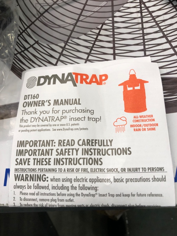 Photo 3 of DynaTrap DT160SR Mosquito & Flying Insect Trap – Kills Mosquitoes, Flies, Wasps, Gnats, & Other Flying Insect…