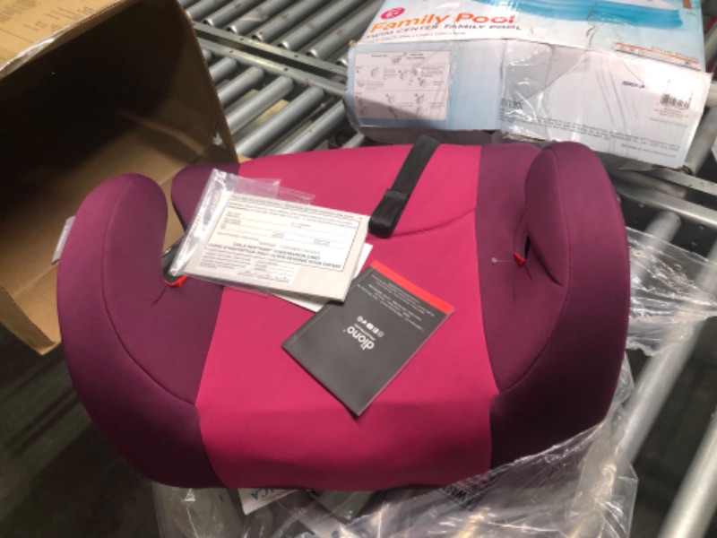 Photo 3 of Diono Solana 2 XL 2022, Dual Latch Connectors, Lightweight Backless Belt-Positioning Booster Car Seat, 8 Years 1 Booster Seat, Pink NEW! LATCH Connect Single Pink