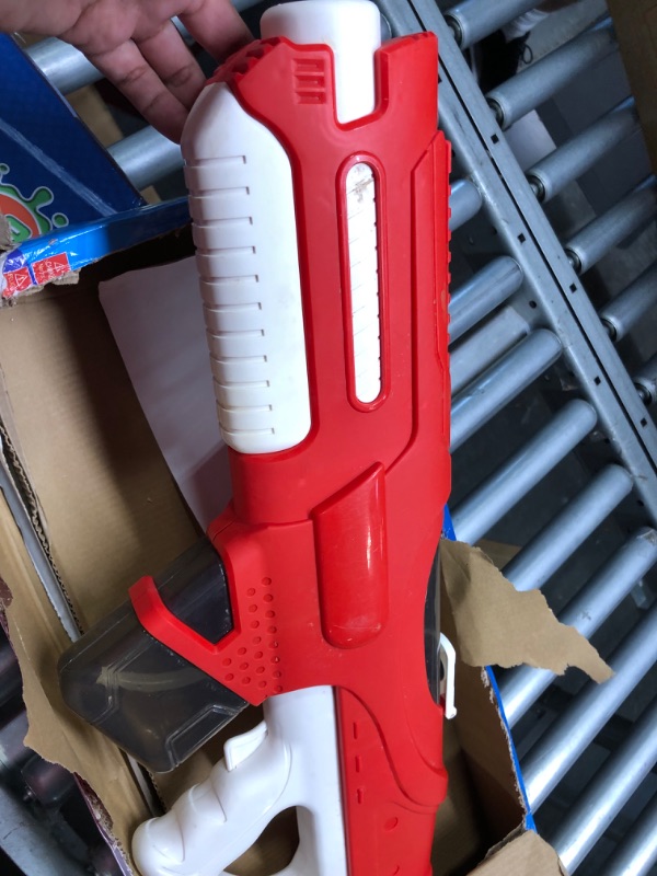 Photo 1 of Electric-Water Gun for Adult-Kids,Automated Suction 750cc Capacity Squirt Gun Toys-Motorized Water Blaster IPX5 Rechargeable Battery-Powered Super Soaker Long Range Up to 32 FT for Battle Gun-Red