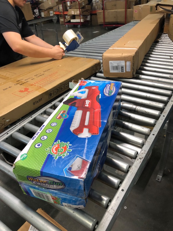 Photo 1 of Electric-Water Gun for Adult-Kids,Automated Suction 750cc Capacity Squirt Gun Toys-Motorized Water Blaster IPX5 Rechargeable Battery-Powered Super Soaker Long Range Up to 32 FT for Battle Gun-Red