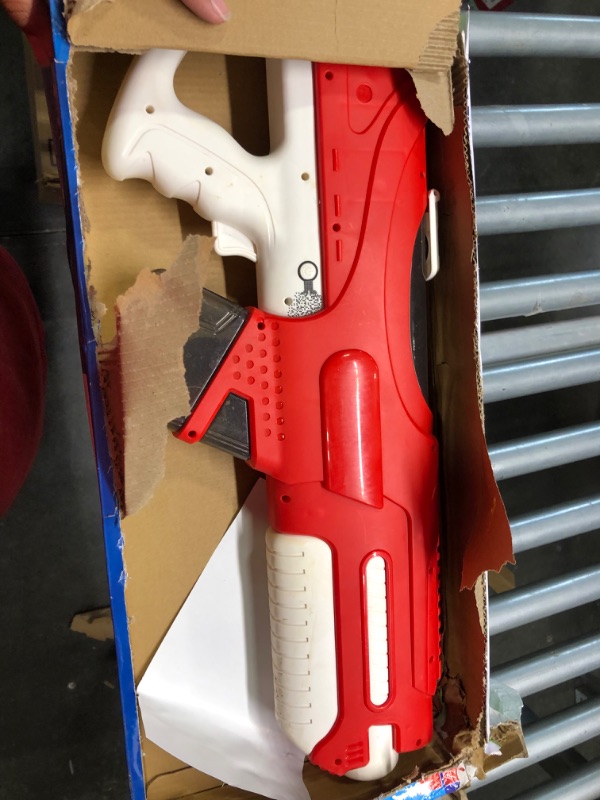 Photo 1 of Electric-Water Gun for Adult-Kids,Automated Suction 750cc Capacity Squirt Gun Toys-Motorized Water Blaster IPX5 Rechargeable Battery-Powered Super Soaker Long Range Up to 32 FT for Battle Gun-Red