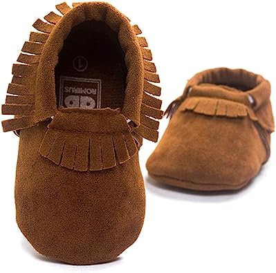 Photo 1 of Meckior Infant Baby Girls Boys Premium Soft Sole Tassel Bowknot Moccasins Toddler Prewalker Princess Anti-Slip Crib Baptism Loafers Shoes