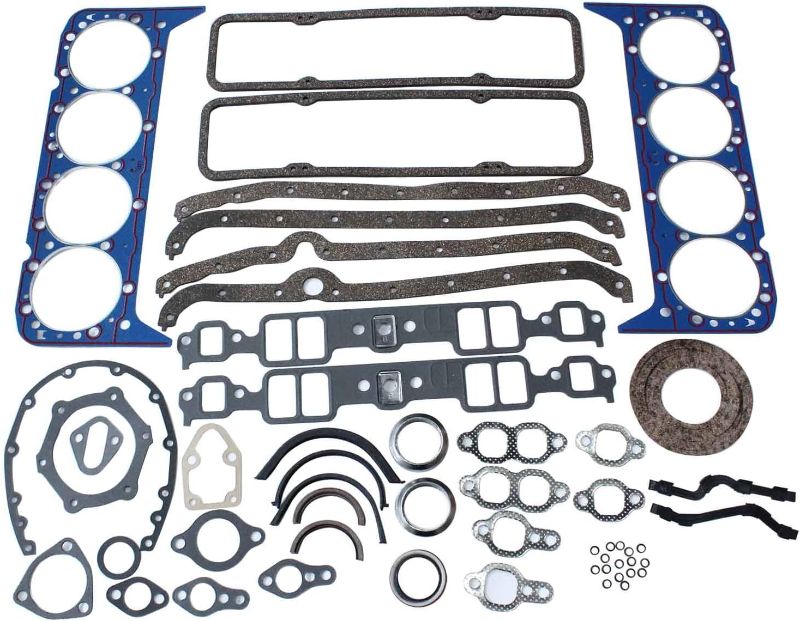 Photo 1 of 1 Set Overhaul Engine Gasket Set Full Gasket C350-1 260-1000 KS2600 Compatible with Small Block Chevy Engines SBC 283 302 307 327 350 5.7L 2 PC