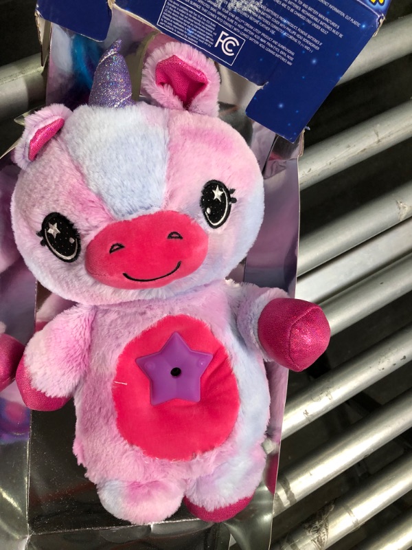 Photo 3 of Ontel Star Belly Dream Lites, Stuffed Animal Night Light, Magical Pink and Purple Unicorn - Projects Glowing Stars & Shapes in 6 Gentle Colors, As Seen on TV Magical Unicorn