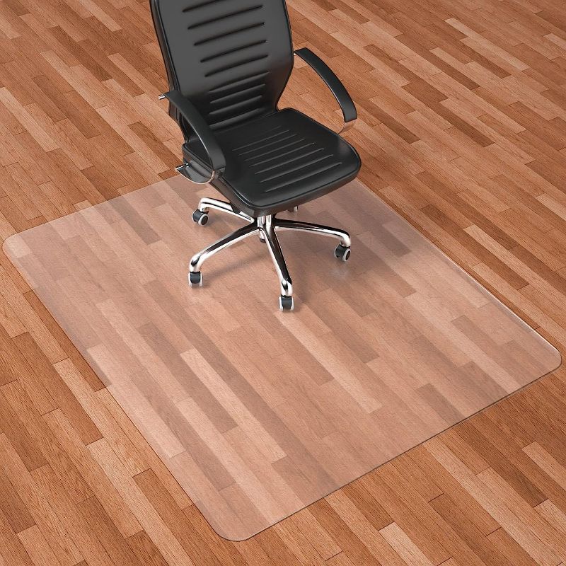 Photo 1 of Naturehydro Large Office Chair Mat for Hardwood Floor - 53" x 45" Plastic Rolling Chair Mat for Hard Wood Tile Floor Protection, BPA and Phthalates Free (Rectangle)