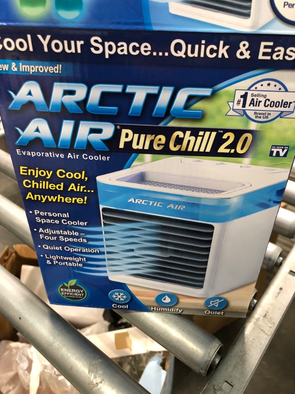 Photo 2 of Arctic Air Pure Chill 2.0 Evaporative Air Cooler by Ontel - Powerful, Quiet, Lightweight and Portable Space Cooler with Hydro-Chill Technology For Bedroom, Office, Living Room & More