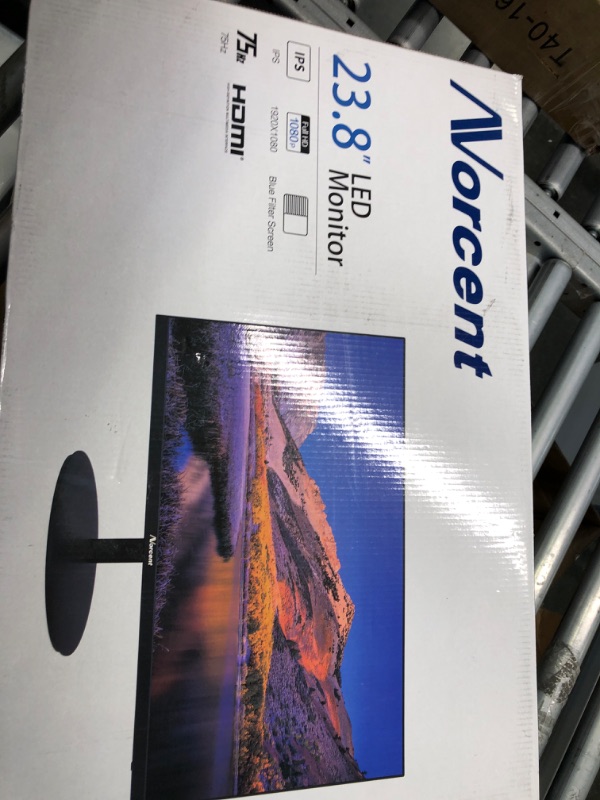 Photo 2 of Norcent 23.8 Inch Computer Frameless Monitor, 75Hz Full HD 1920 x 1080P IPS LED Display, HDMI VGA Port, 178 Degree Viewing Angle Blue Light Filter Function, 100x100mm VESA Mountable, MN24-H