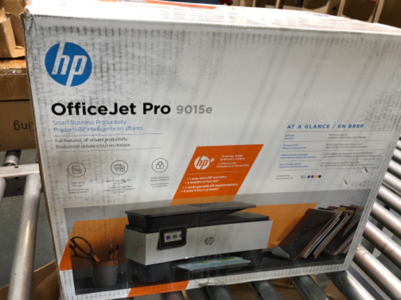 Photo 2 of HP OfficeJet Pro 9015e Wireless Color All-in-One Printer with bonus 6 months Instant ink with HP+ (1G5L3A),Gray