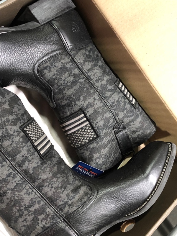 Photo 1 of ARIAT Men's Sport Patriot Western Boot 13 Wide Black Deertan/Black Camo Print