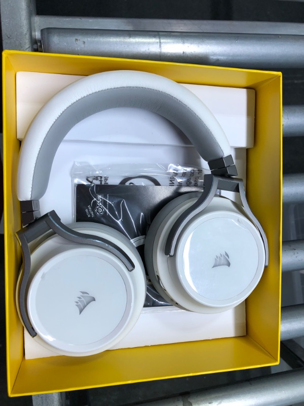 Photo 1 of Corsair Virtuoso RGB Wireless Gaming Headset - High-Fidelity 7.1 Surround Sound w/Broadcast Quality Microphone - Memory Foam Earcups - 20 Hour Battery Life - Works with PC, PS5, PS4 – White, Premium White Headset
