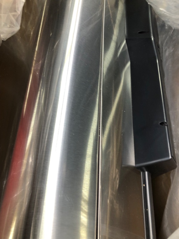 Photo 1 of Amazon Basics Hands Free Stainless Steel Trash can 
