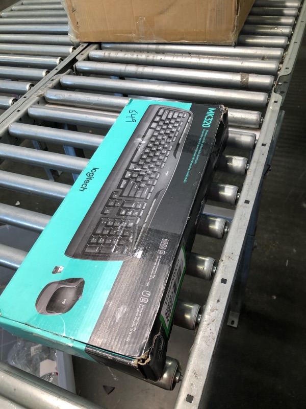 Photo 1 of Logitech MK320 Wireless Desktop Keyboard and Mouse Combo — Entertainment Keyboard and Mouse, 2.4GHz Encrypted Wireless Connection, Long Battery Life (Discontinued by Manufacturer)