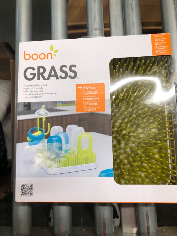 Photo 2 of Boon Grass Countertop Drying Rack, Green Green 1 Count (Pack of 1)