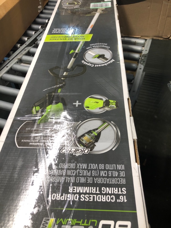 Photo 3 of Greenworks 80V Cordless String Trimmer (Attachment Capable) and Pro Jet Leaf Blower Combo kit, 2.0Ah Battery & Charger Included